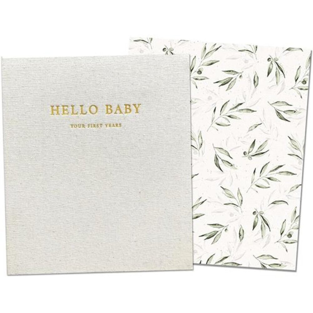 Unisex Baby Memory Book | Minimalist Baby First Year Keepsake for Milestones